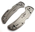 AWT Spyderco Native 5 Lightweight (LW) Scales - Aggressive Agent Series - Linerless - Gun Metal Grey Cerakote