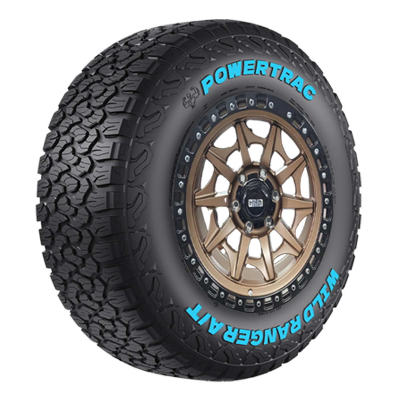 6/139/17"/17X9J/ET-10 with 265/65R17 Powertrac Wildranger A/T 112S