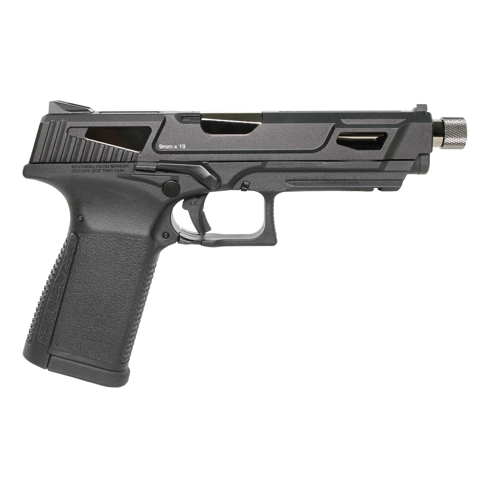 G&G GTP9 Gas Blowback Airsoft Pistol 6mm Black Ms GAS-GPM-T9M-BBB-ECM