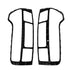 GWM P Series Commercial Matte Black Taillight Surrounds (21-On)