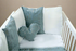 Blue and White Selina Cot 3 Piece Bedding