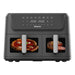 HISENSE H12AFBK2S4 AIrFyer 12L total capacity (6.5L + 4.5L); Dual cooking zone