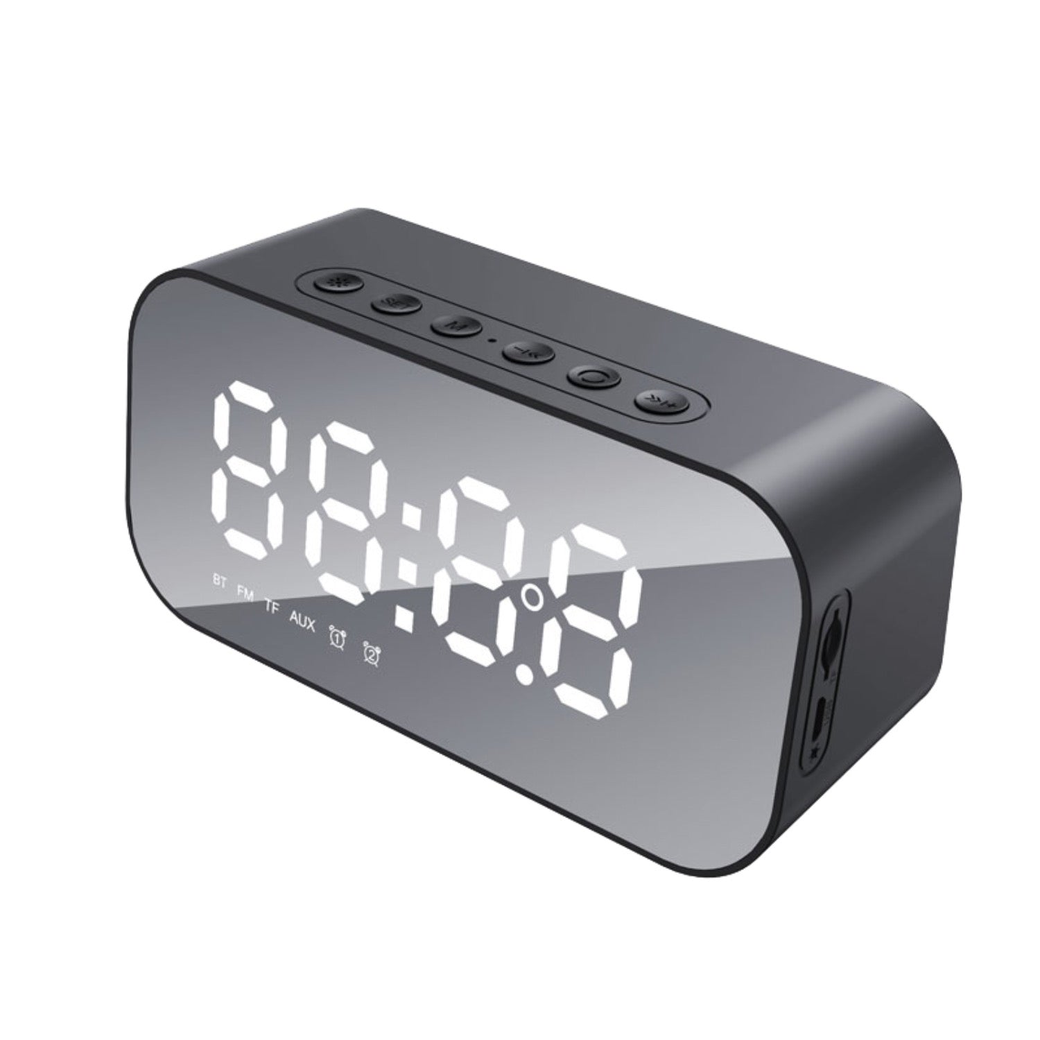 Havit Alarm Clock & Wireless Speaker - Black