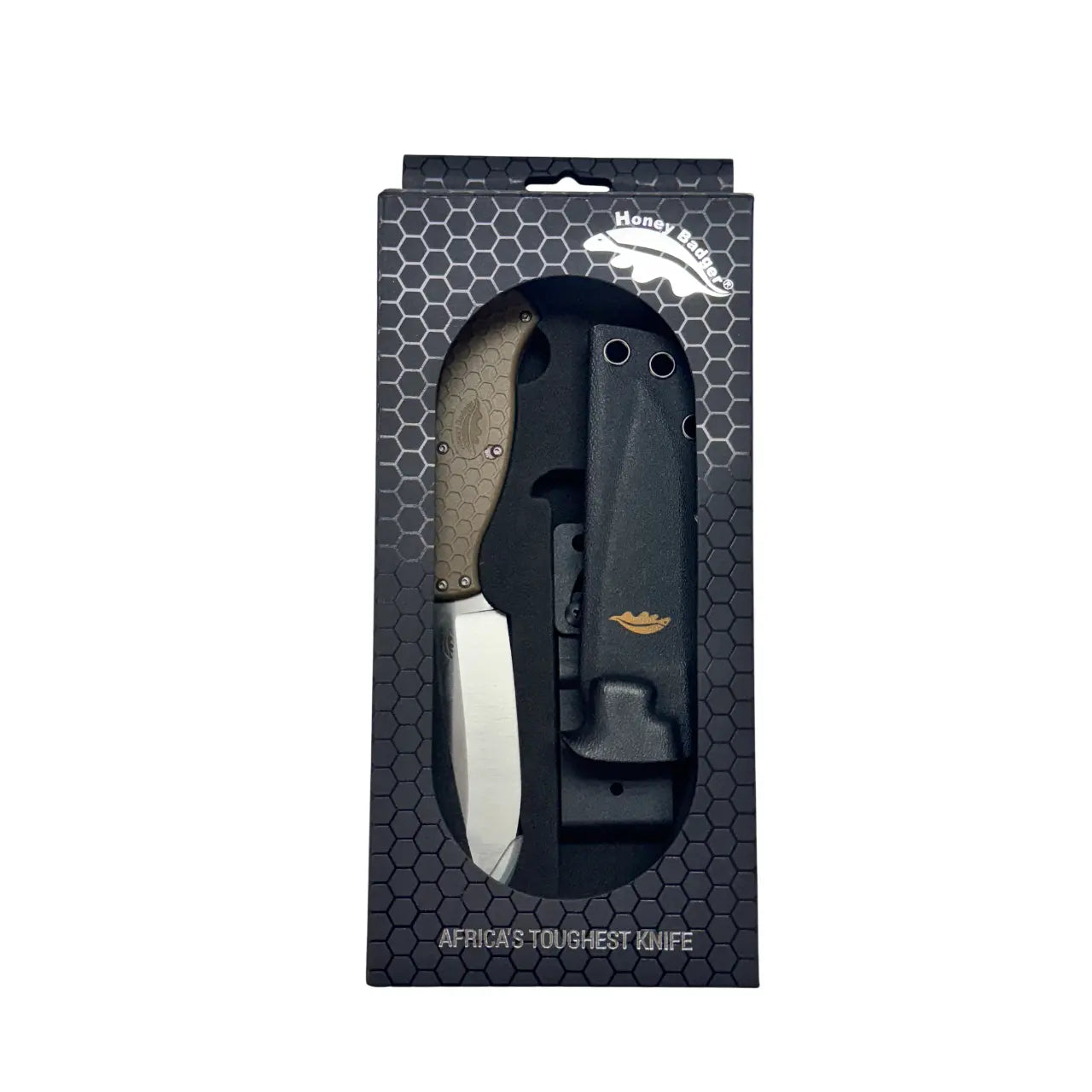 Honey Badger Outfitter Fixed Blade Camp Knife – T Kydex Sheath – HB5305