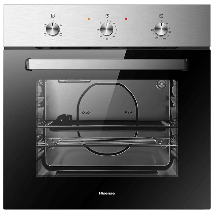 HISENSE HB060202 Oven; Black Glass + Stainless Steel
