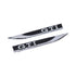 V6 Chrome & Navy Blue Badge