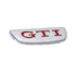 Alluminium Steering Wheel Badge with GTI logo (Red)