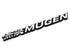 Matt Black Jetta Letters Sticker Badge (13×2.5cm)