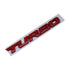 3D Raised “Turbo” Sticker Badge (Red) 12×1.5cm