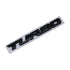 3D Raised “Turbo” Sticker Badge (Matt Black) 12×1.5cm