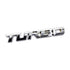 3D Raised “Turbo” Sticker Badge (Chrome ) 12×1.5cm