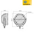 Hella ValueFit 6 Inch Supernova LED Spot Light Kit With Wiring Harness
