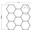 Hexglo 8 Piece Hexagon Modular LED Lighting Kit