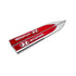 Hyundai Side Fender Badges - (Red & Chrome)