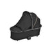 Bella Shiny Black & Gold Carry Cot