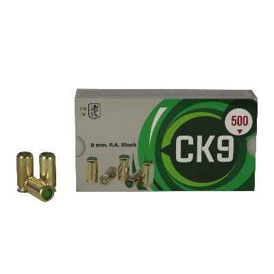 CK9 9mm P.A.K Blank Bullets (50) - Ammo