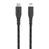 INTOUCH Type-C To MFI Lightning Recycled Braided Cable 2 Metre - Black