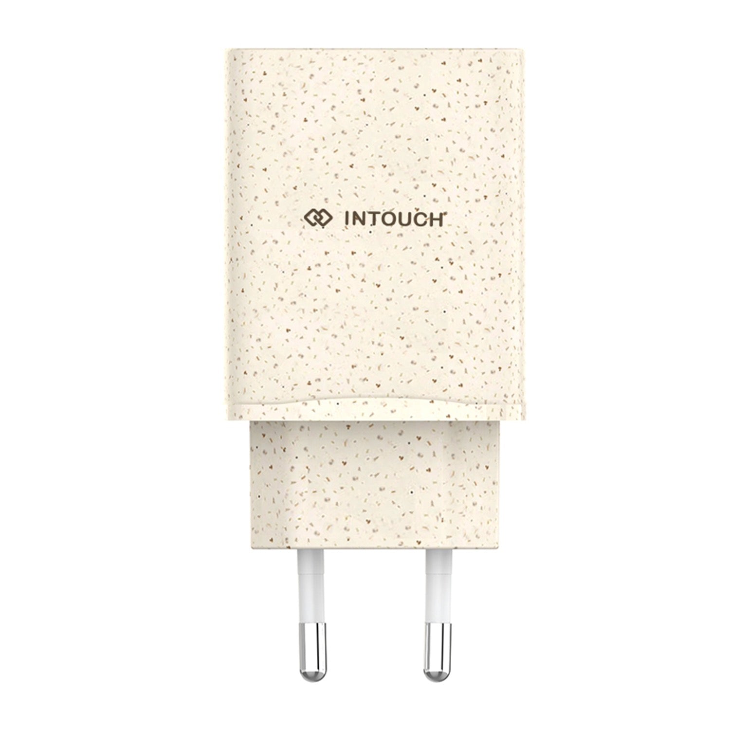 INTOUCH 2 Port PD/USB Eco Wall Charger 20W - Wheat Straw