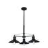 Bright Star Chandelier 3x60W ES Metal Black CH529/3