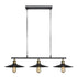 Bright Star Chandelier 3x60W ES Metal Black CH531/3