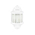 Half Lantern Outdoor 2x60W E27 5 Panel White 5403-Ol2