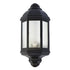 Half Lantern Outdoor 1x60W E27 3 Panel Narrow Black 5046-OL/3/N/BLK