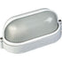 Bulkhead 1x60W E27 IP54 Oval Eyelid White 1403-B48/E/WH