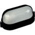 Bulkhead 1x60W E27 IP54 Oval Eyelid Black 1403-B48/E/BLK