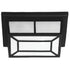 Bright Star Ceiling Fitting Outdoor 1x60W ES IP44 Die Cast Aluminium with Frosted Glass Black BH2080