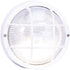 Bright Star Bulkhead Outdoor 1x40W ES IP44 PVC with Clear Glass Round with Grid White BH022