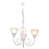 Bright Star Chandelier 3x60W ES Metal with Alabaster Glass French White CH3068/3
