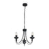 Bright Star Chandelier 3x60W SES Metal Black CH523/3