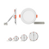 PioLED Panel Downlight 1x6W LED 6000K Recessed Round Ultra Slim White I003