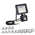 PioLED Nano Floodlight with Sensor 10W LED IP65 6000K 750lm F401S