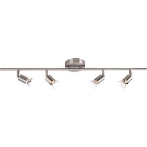 Bright Star Spotlight 4x50W GU10 or GU10 LED or GU10 CFL Satin Chrome S055/4