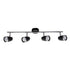 Bright Star Spotlight 4x50W GU10 or GU10 LED or GU10 CFL Polished Chrome and Black S064/4