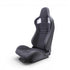 Alcantara Black with White Stitch Reclinable Racing Seats (pair)