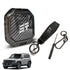 Jetour T2 - Hard Shell Metal Key Case Cover With Carbon Look Keyring