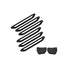 Jetour T2 (25-On) Gloss Black Roof Rail Trim & Tow Hook Cover Set