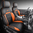 Jetour T2 (25-On) Premium Luxury Car Seat Covers - Front & Rear Full Set (Black & Orange)