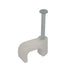 Cable Clip Flat PVC 10.5mm 100 per Pack White