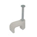 Cable Clip Flat PVC 10.5mm 100 per Pack White