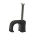 Cable Clip Round PVC 8mm 100 per Pack Black