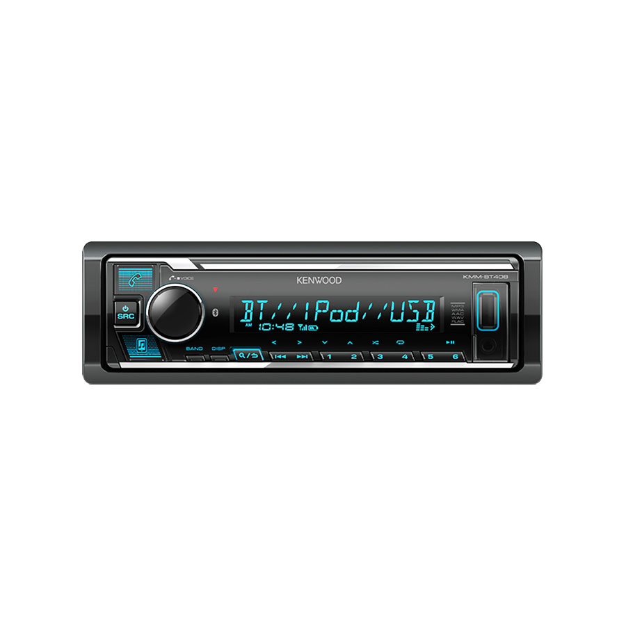 Kenwood KMM-BT408 Media Player with USB, Vari Colour and 3.5V
