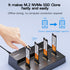 MAIWO K3015P4 4 Bays Tool Free Docking Station/Duplicator for NVMe M.2 SSD, Support data access of 4pcs NVMe M.2 SSD, Support 1:3 offline clone | SKU KSY-K3015P