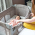 Joie Kubbie™ Sleep Bedside Crib and Travel Cot - Foggy Grey