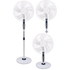 Waco Fan 3-in-1 45W Timer Wall Fan / Desk Fan / Floor Fan 16" White US-16026B