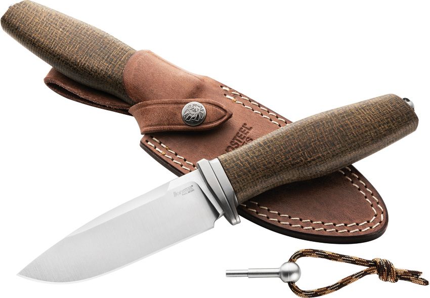 LionSTEEL Acha Green Burlap Micarta AH BLG