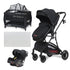 Lazer 2 in 1 Travel System and Tommy Camp Cot + Mattress Combo