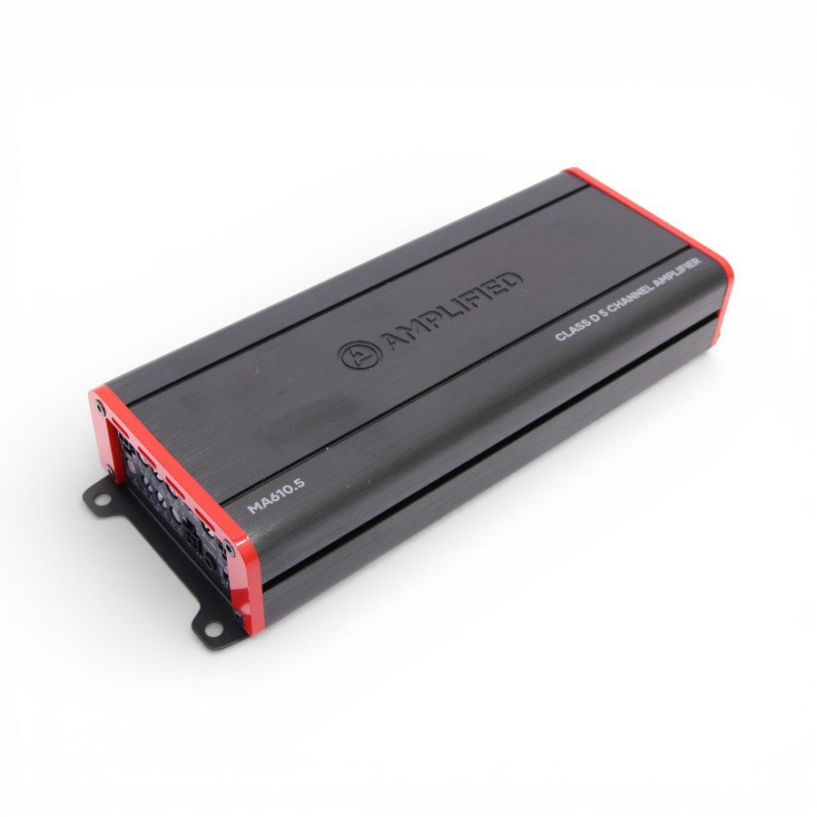 GUNMANSA Amplified MA610.5 5-Channel Car Amplifier – 65W x4 + 350W Sub, Full System Power Amp
